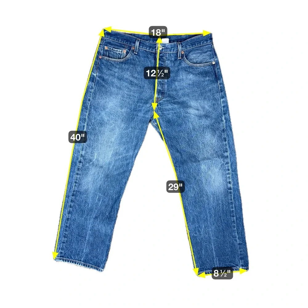 Levi's‎ 501XX Button Fly Jeans 38x32 Made Guatemala 1999–2003 Vintage Denim